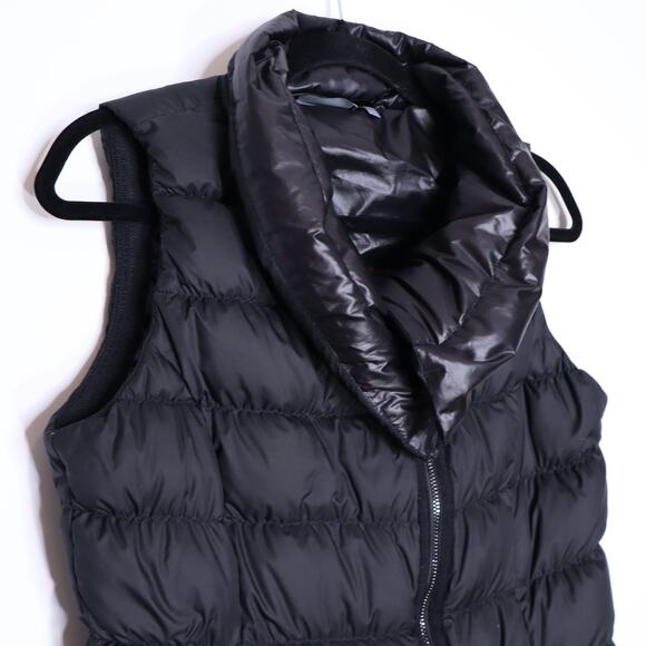 ATHLETA Downabout Vest Black Goose Down Fill Puffer High Neck Full Zip Women's S - Picture 5 of 11
